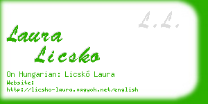 laura licsko business card